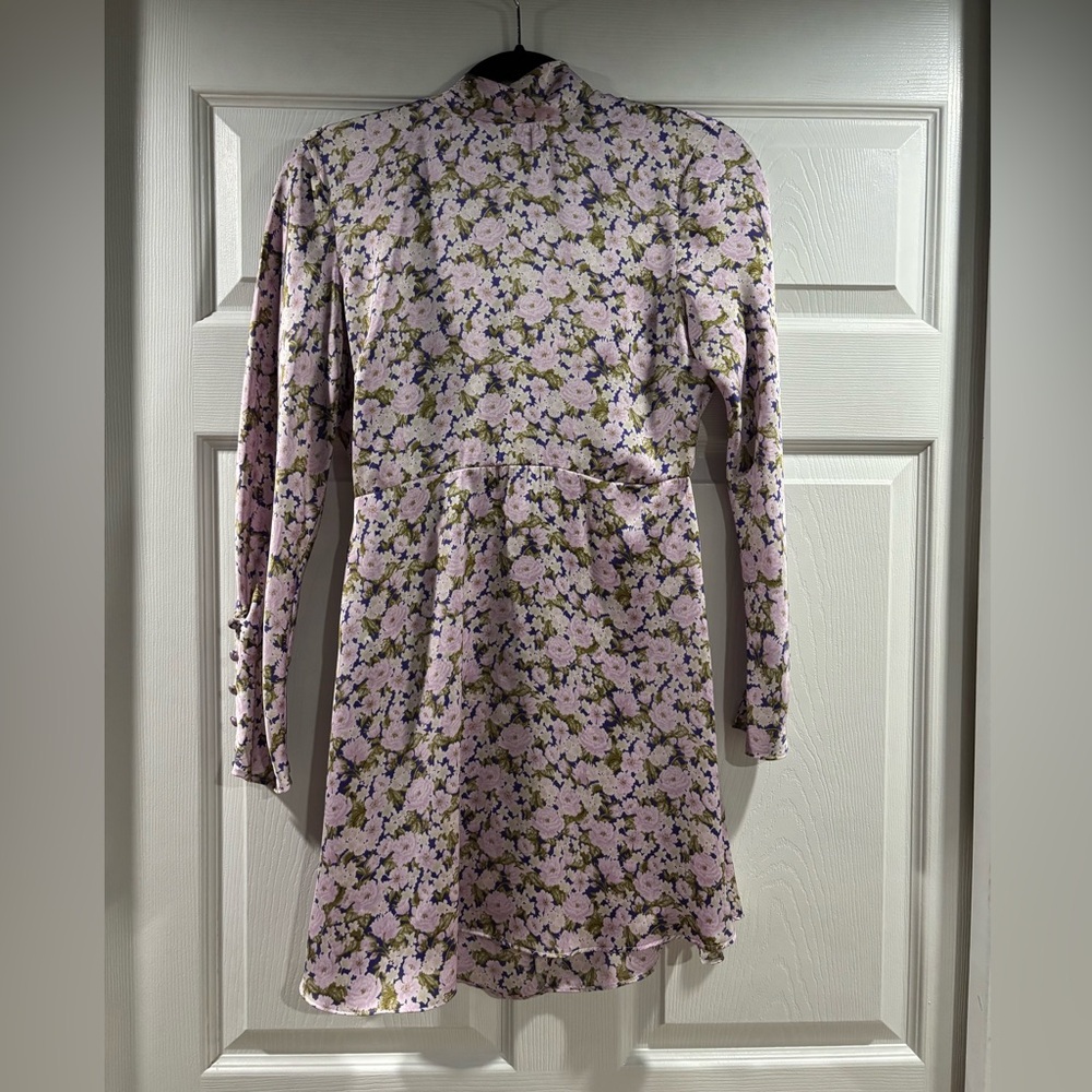 Zara Floral Pink and Green Dress